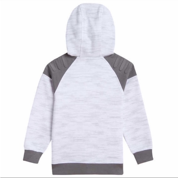 NWT Star Wars Youth Boys Full Zip Hoodie WHITE - size L (14/16) - Picture 7 of 8